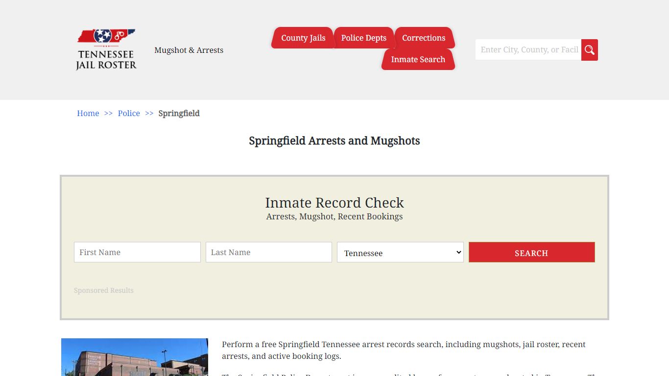 Springfield Arrests and Mugshots | Jail Roster Search